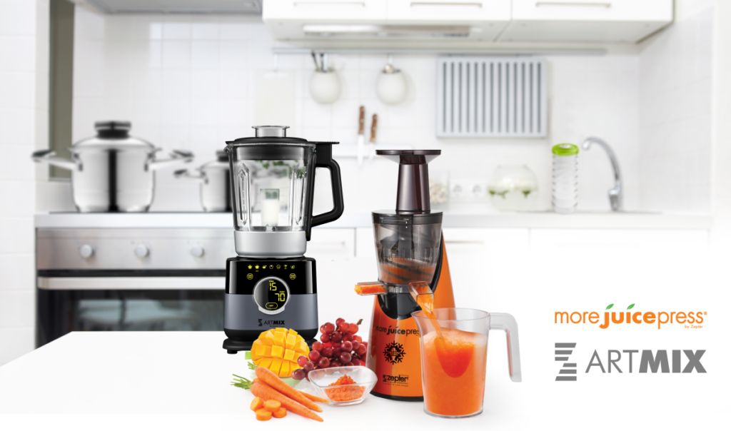 ArtMix robotgép és More Juice Press gyümölcsprés