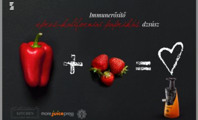 Immunerősítő eper-paprika dzsúsz - More Juice Press