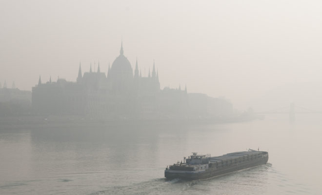 Budapest parlament szmog légszennyezés szállópor